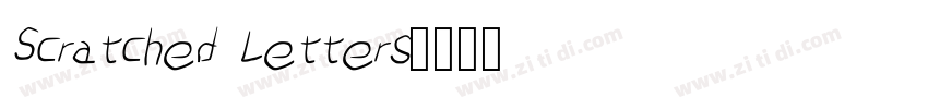 Scratched Letters字体转换